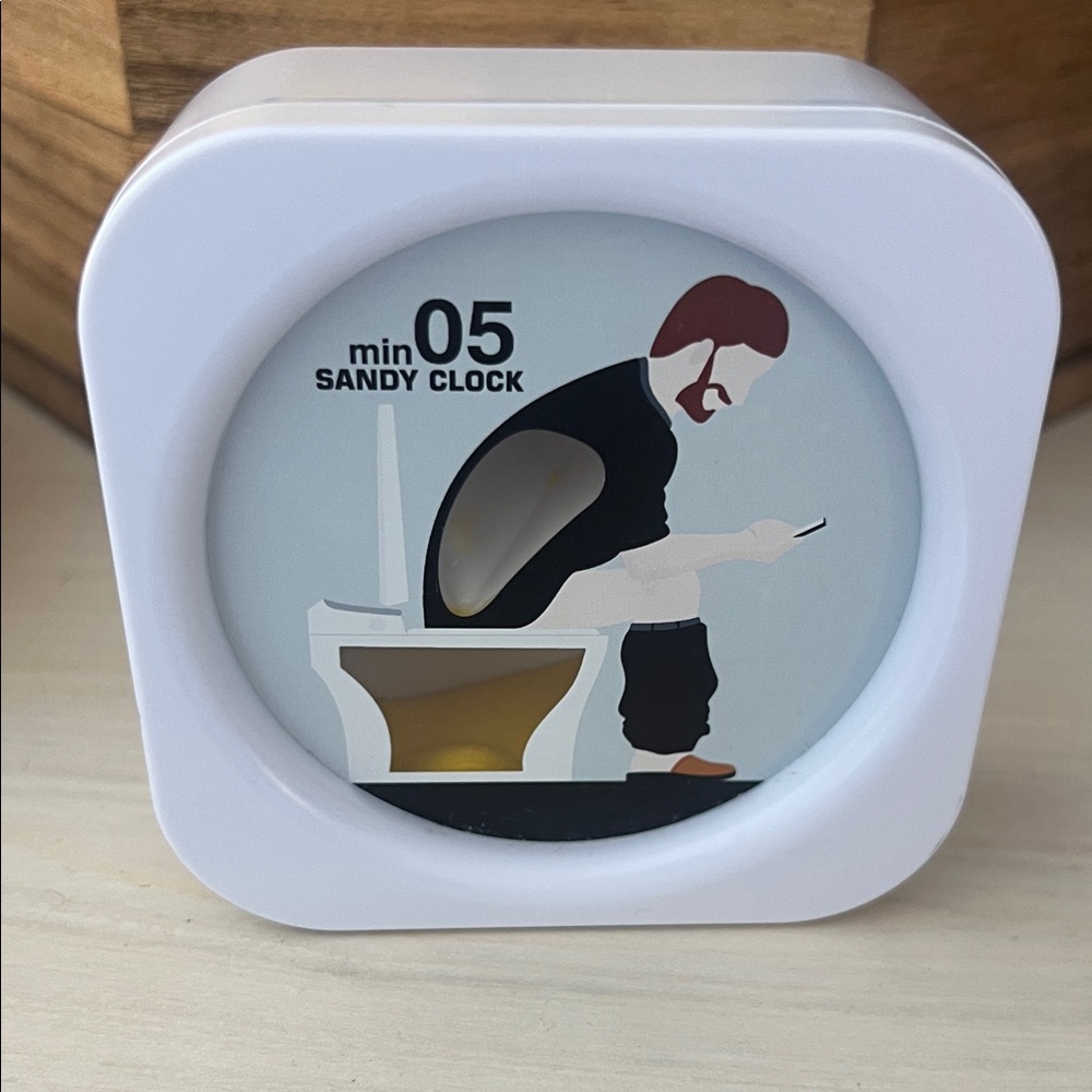 White Sandy Clock with Unique Design
